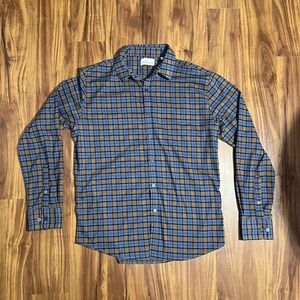chatham road collection dress shirt Ash & Erie Blue Gingham Button-Down for Short Men Chatham Blue Gingham / S / Slim model is 62 Chatham Road Collection Men's Dress
